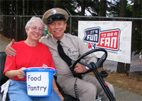 Food Pantry Patty Collecting Donations
